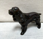 Vintage English Springer Spaniel Bronze-tone Cast Metal Figurine ~ Japan