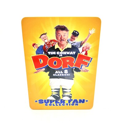 Dorf: Super Fan Collection (DVD, 2008) Collectible Tin 8 Movies Tim Conway OOP