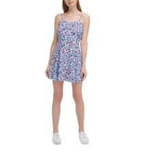 SALE NWT Calvin Klein Women’s S M L Summer Short Floral Dress Sundress Blue S-12