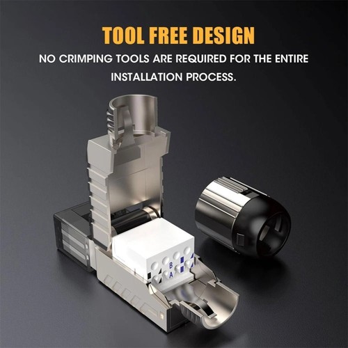40G LAN Cable RJ45 Metal Tool 2000MHz Free Easy Termination Plug - Afbeelding 11 van 15