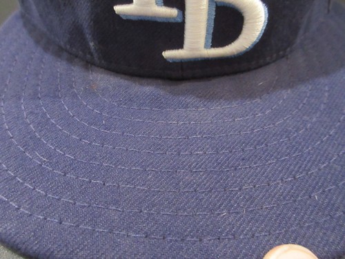 Tampa Bay Rays Hat Cap Fitted Mens 7 3/8 Blue White MLB Baseball New Era - Picture 3 of 9