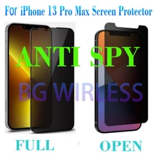 1/2 Pack For Apple iPhone 13 Pro Max Anti-Spy  Glass Privacy  Screen  Protector