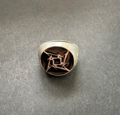 METALLICA Ninja Star pewter ring Alchemy Poker | eBay METALLICA Ninja Star pewter ring Alchemy Poker | eBay