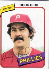 1980 Topps #421 Doug Bird Philadelphia Phillies EX-MT