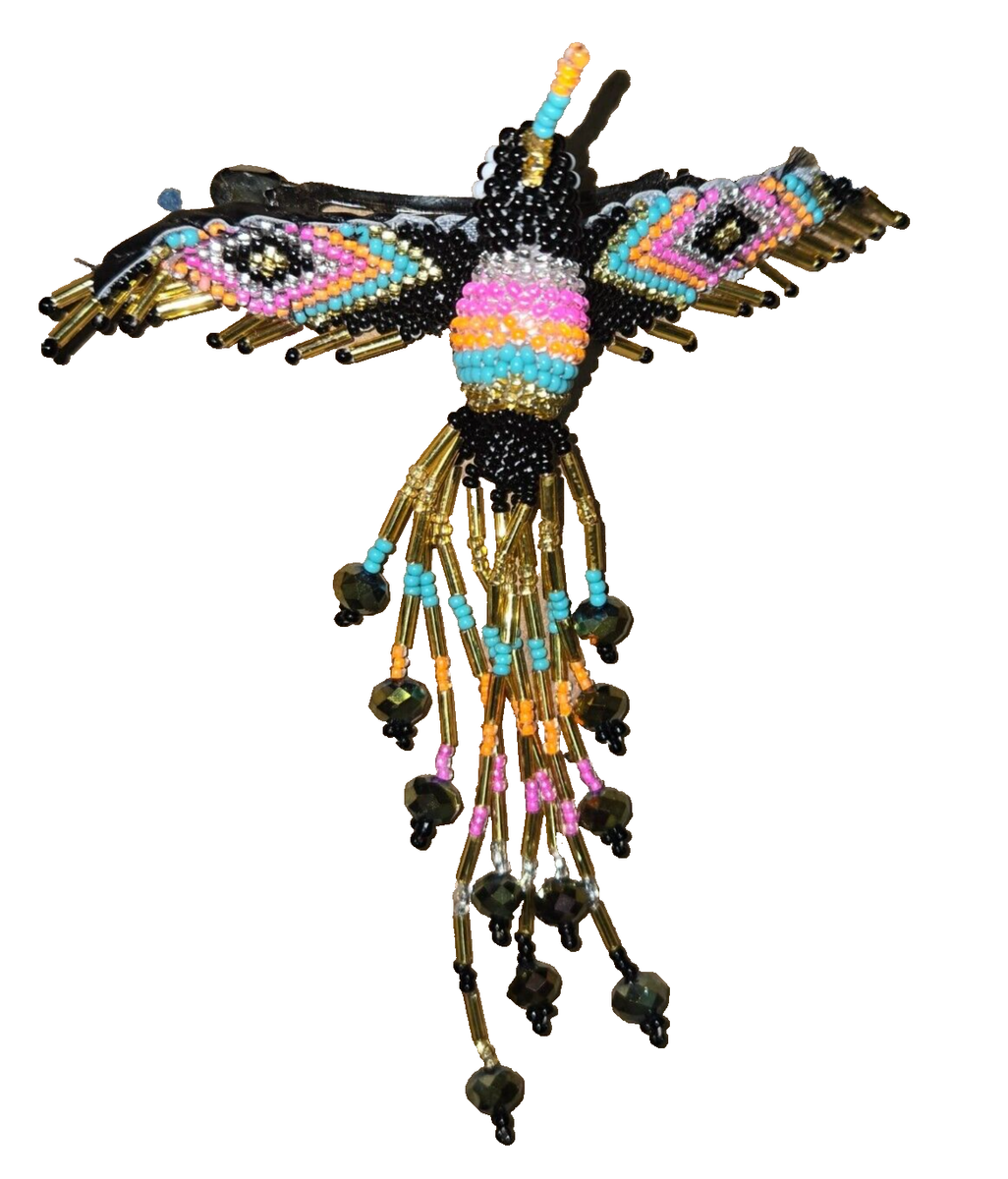 Hummingbird Beaded Hair Barrette Hair Clip Handmade  display picture 2
