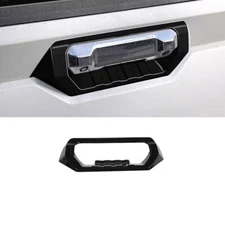 1x Tailgate Door Handle Bowl Decor Cover Molding For Toyota Tundra 2022-25 Black