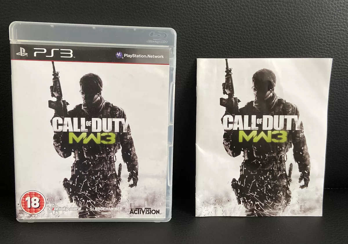 Call Of Duty Modern Warfare 3 PS3 PlayStation 3 NO GAME, CASE AND MANUAL  ONLY