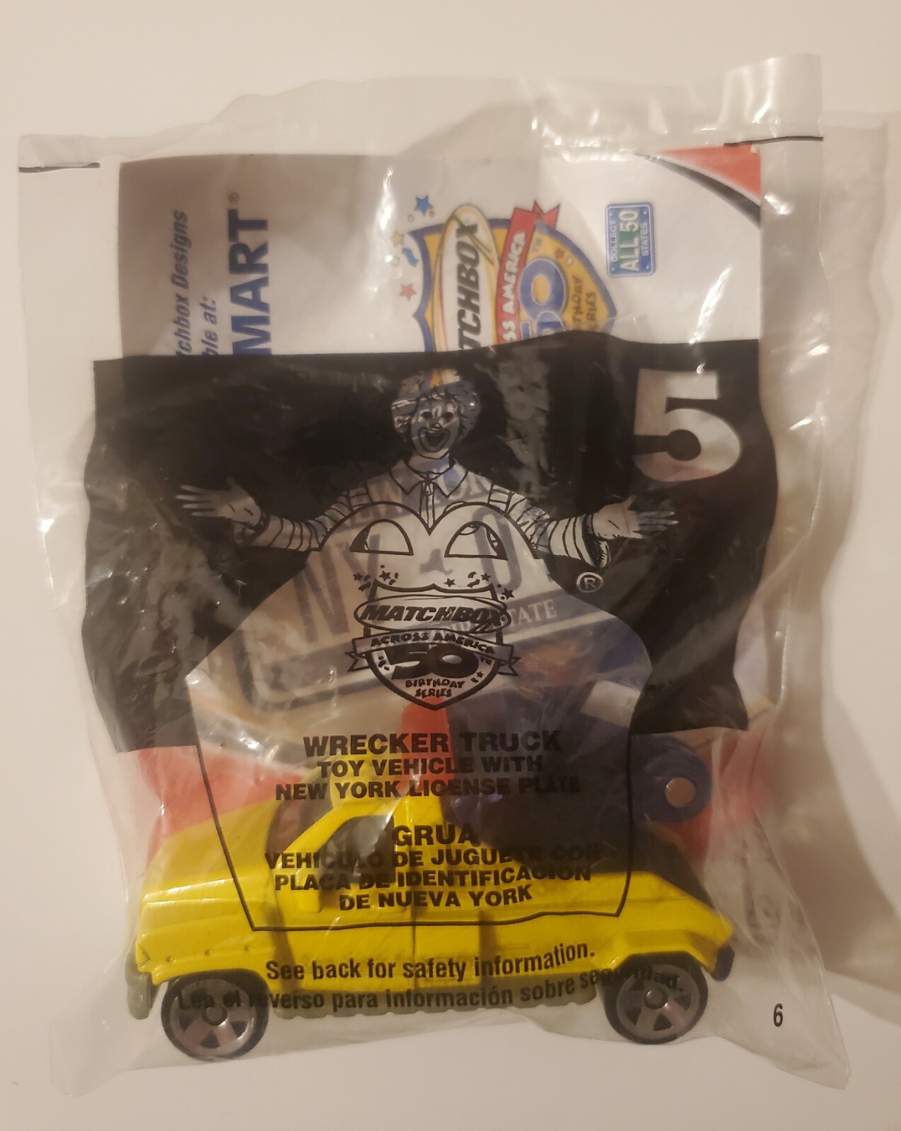 2001 McDonald's Happy Meal - Mattel Matchbox Across America #5 Wrecker Truck NY