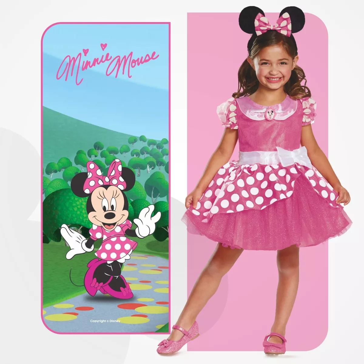 Girl's Deluxe Disney Minnie Mouse Costume 