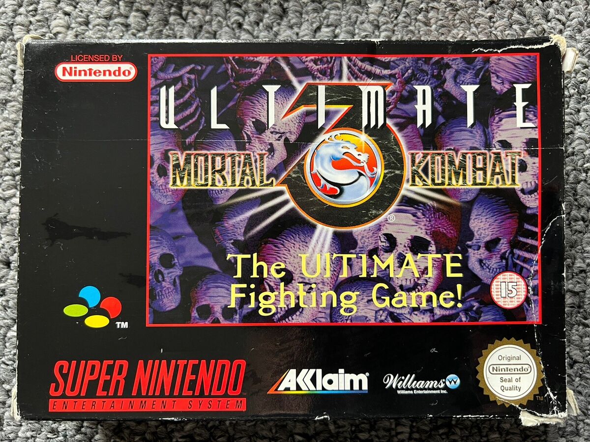 Ultimate Mortal Kombat 3 SNES. UK PAL ultimate Mortal Kombat Ultimate Mortal Kombat 3 SNES. UK PAL ultimate Mortal Kombat