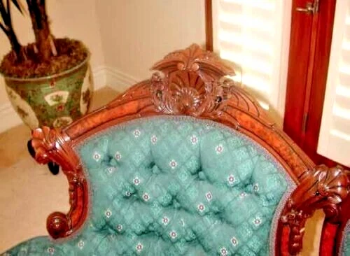 Nogal/Burl 3 o 5 piezas** Juego de salón de gran tamaño Jelliff Victorian Ren. Revival C.1875 Foto 3 de 4