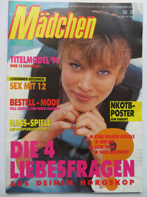 Mädchen 20/1991, Claudia Schiffer, Michael Jackson, New Kids, Danii Minogue