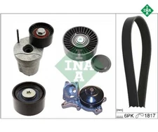 Water Pump + V-ribbed Belt Kit INA 529036830 for BMW 1 Series