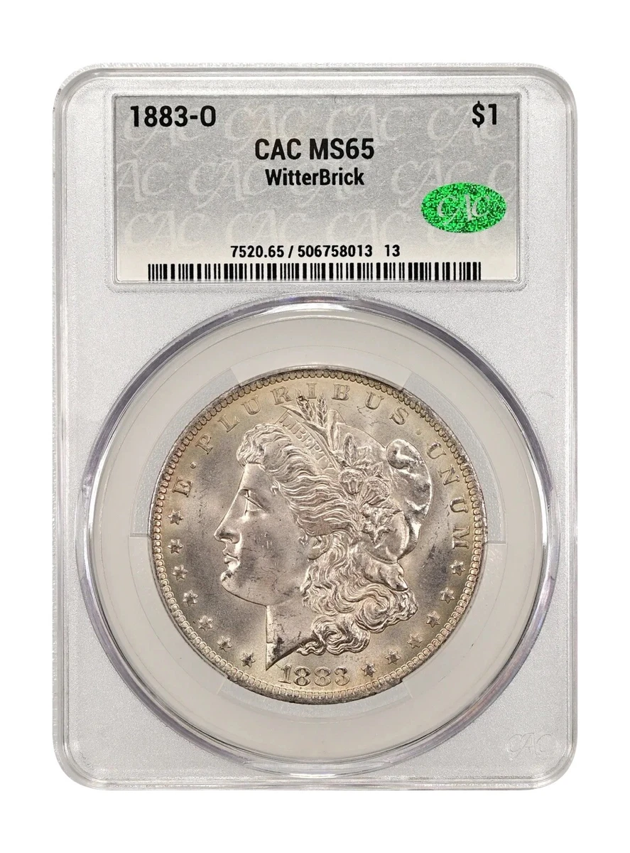 Uncirculated MS 65 Graded 1883 Year Morgan US Dollars (1878-1921