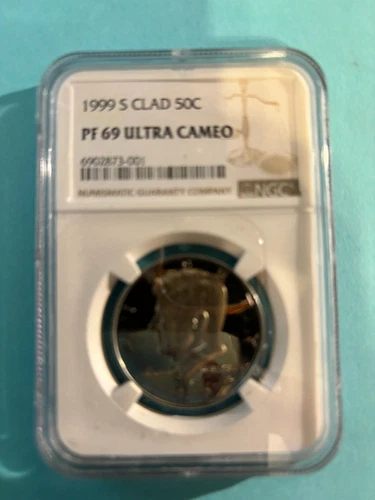 1999-S PROOF CLAD KENNEDY HALF DOLLAR NGC PF69 ULTRA CAMEO