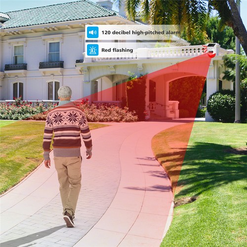 Solar Strobe Siren Wifi GSM Alarm Wireless Outdoor Motion Home Burglar System - Picture 9 of 14