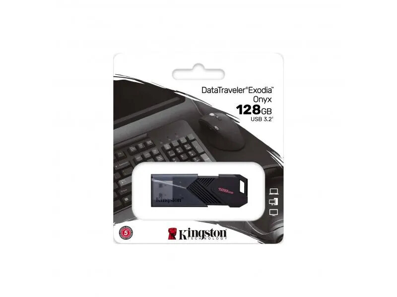 Clé USB Kingston 128Go idéale pour sauvegarder vos cours, séries et photos de vacances