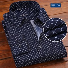 New Men's Dress Shirts Long Sleeves Formal Business Pocket Casual Shirts Tops