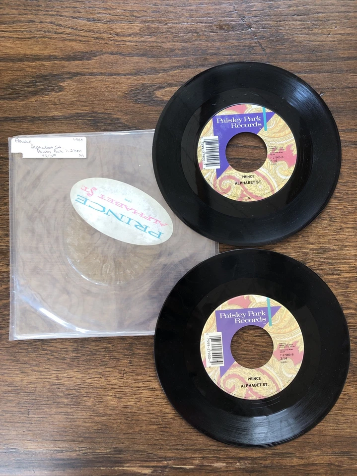 PRINCE Vintage 1988-91 Vinyl 7” Single 45rpm Lot Of 5 Mint ALPHABET ST, CREAM + - Image 3 of 4