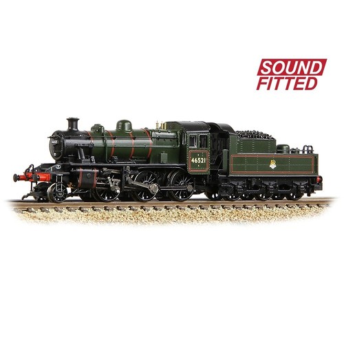 Graham Farish 372-630SF LMS IVATT 2MT Class No.46521 BR Lined Green Early SOUND - Imagen 4 de 4