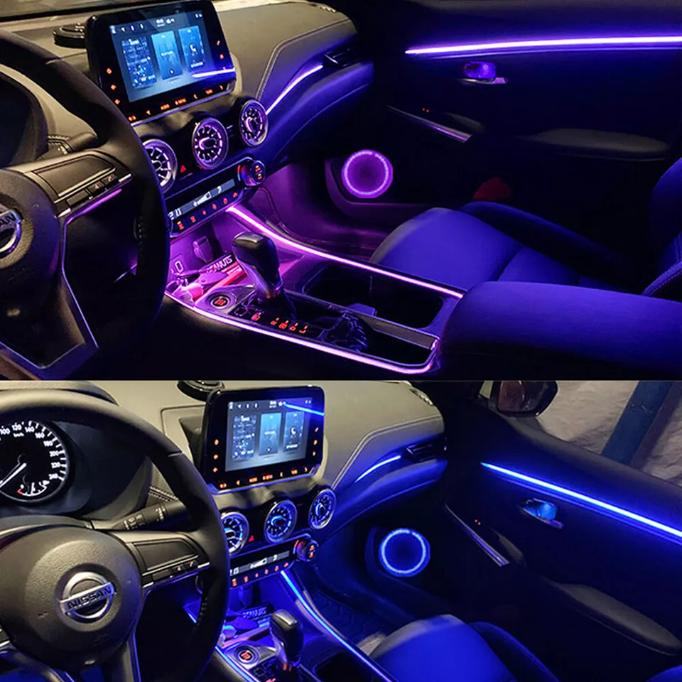 213/64 Color Rainbow Syphony Car Interior Abient Led Car Strip