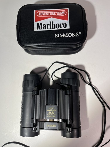 Simmons 1156 8x21 Binoculars with Marlboro Adventure Team Soft Zip Case - Picture 2 of 24