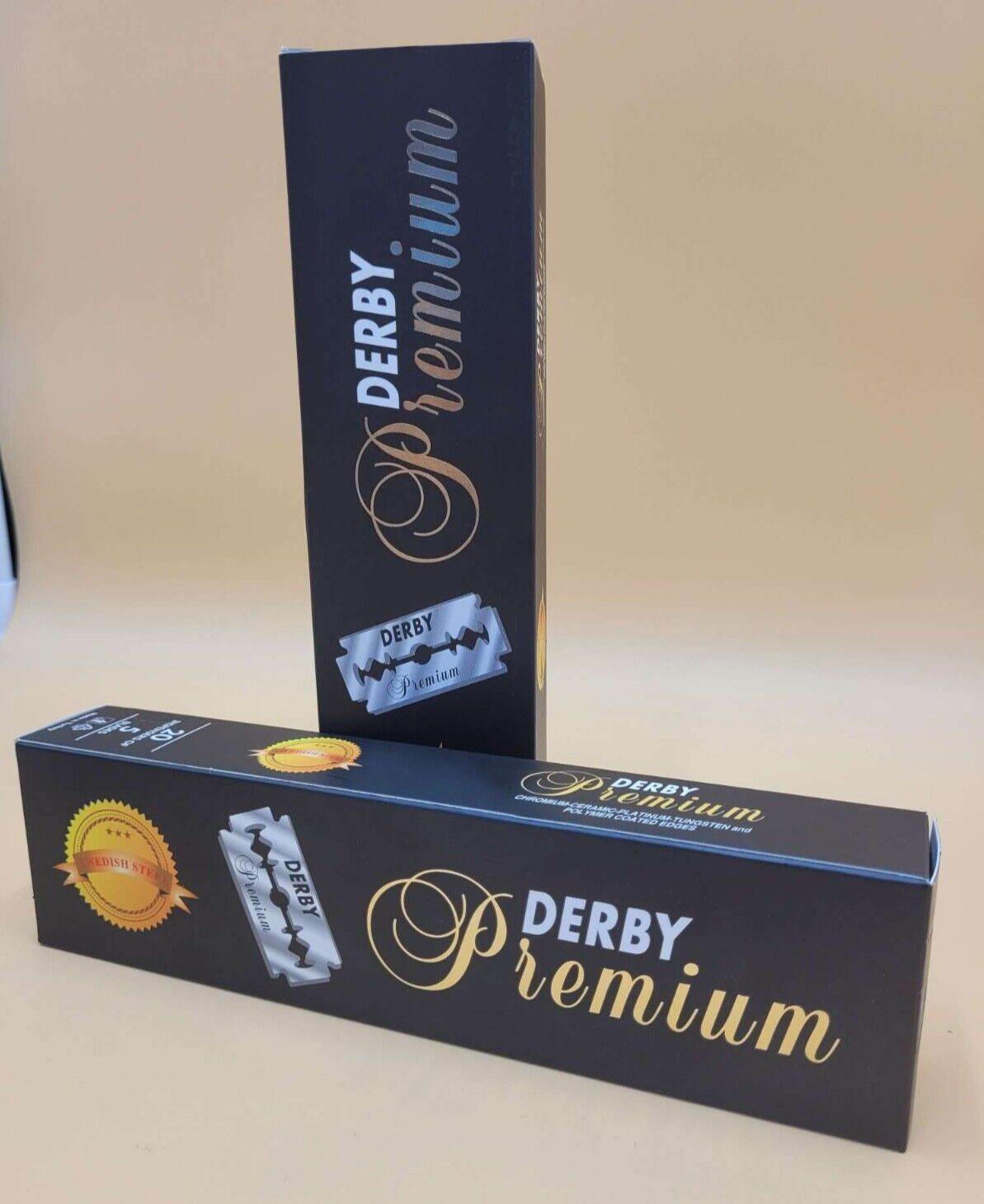 Derby Premium Rasierklingen Doppelklinge 40 x 5 Klingen Gesamt 200 Stück