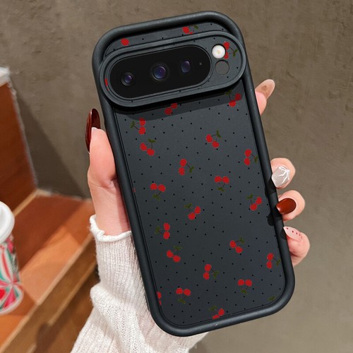 Custodia telefono per Google Pixel 8A 9 Pro XL 8 motivi antiurto morbida ciliegia - Foto 13 di 24