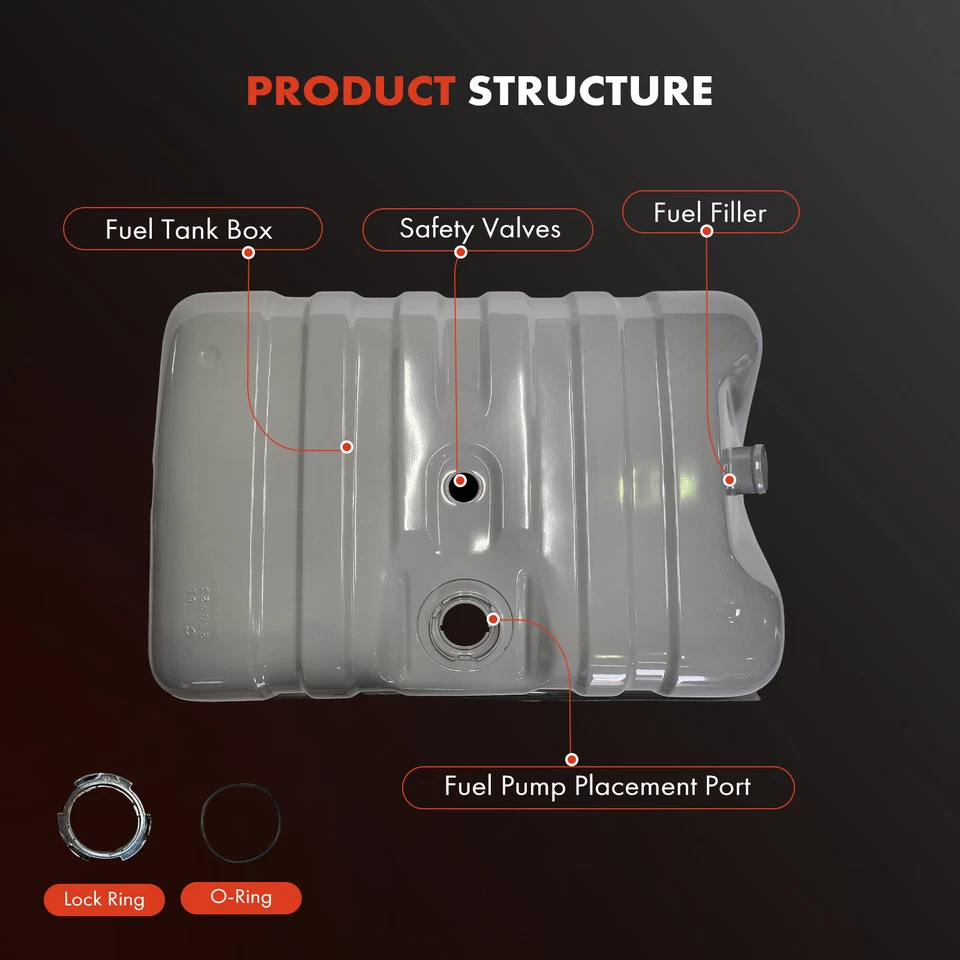 Топливный бак 33 галлона для Ford Bronco 1980 1981 1982 1983-1986 L6 4,9 л V8 5,0 л 5,8 л - Изображение 2 из 4