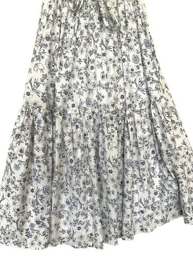Anthropolgie Amelia White Printed Midi Skirt UK6 - Picture 7 of 10