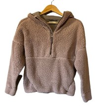 Prana Half Zip Sherpa Hoodie Pullover Women's Small