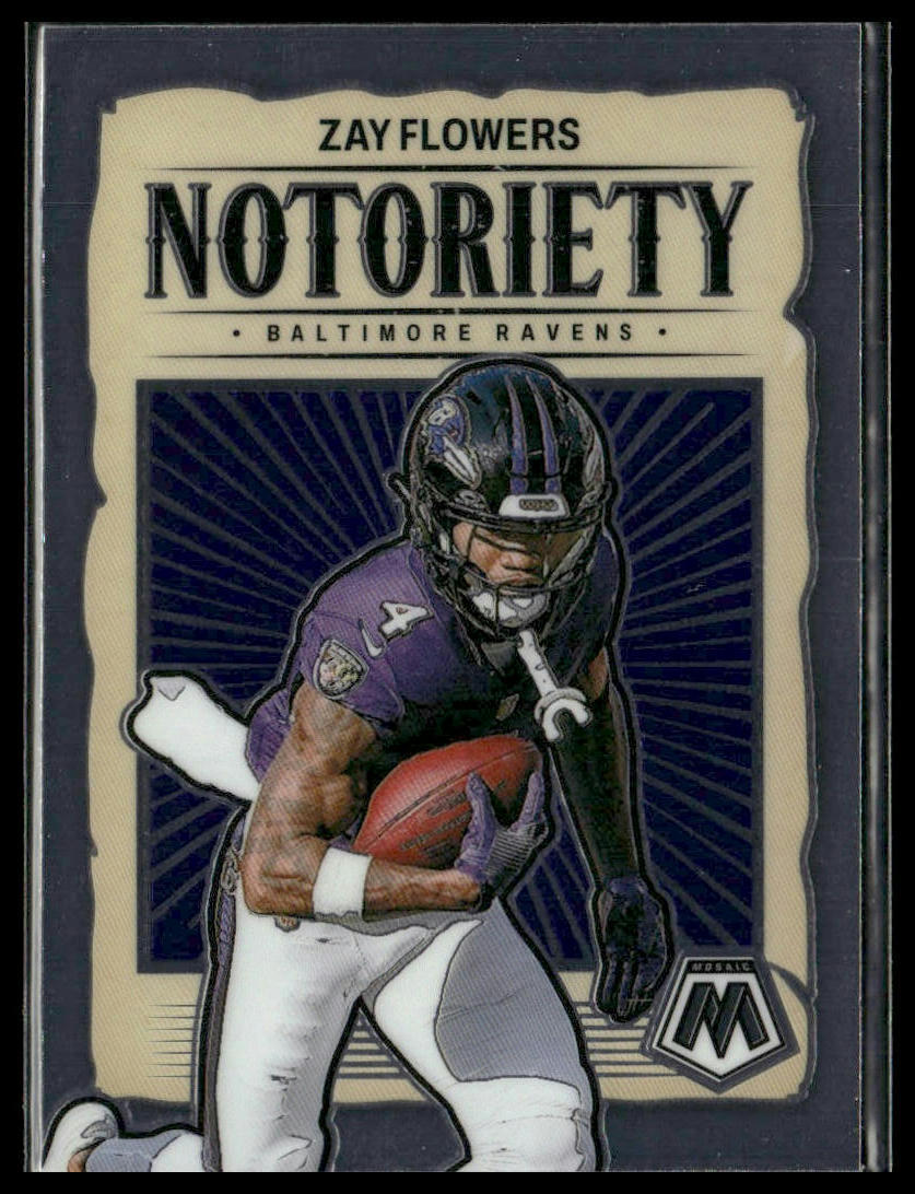 2024 Panini Mosaic #17 Zay Flowers Notoriety Baltimore Ravens | eBay