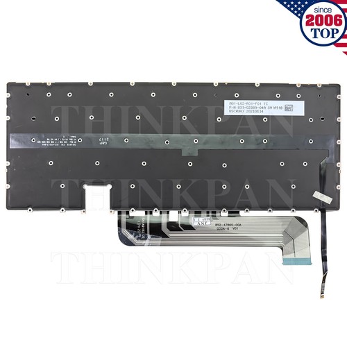 New US Keyboard Backlit for HP Elite Dragonfly G3 Dragonfly G4 13.5'' Black - Afbeelding 6 van 8