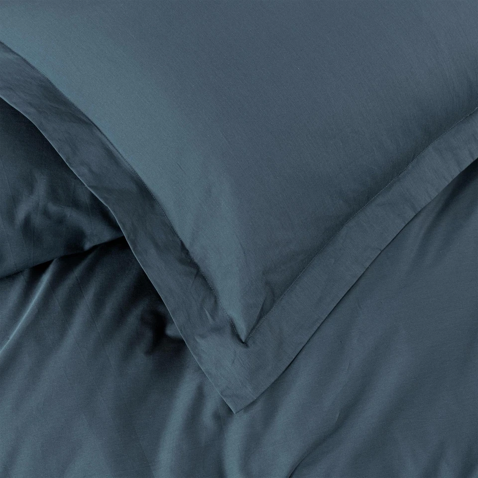 Juego de funda nórdica de sarga de algodón suave 250TC de lujo Chezmoi Collection de 3 piezas Foto 4 de 4