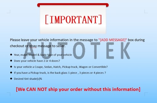 PreCut Film Front Two Door Windows Any Tint Shade For 2011 - 2020 Toyota Sienna - Picture 11 of 11