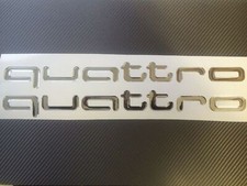 AUDI Quattro 3D Premium Aufkleber Aufkleber 2tlg. TT RS S3 A4 S4 S5 S6 S8...