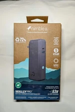 Nimble Wally Pro 63W Fast Wall Charger with Built-In Battery - NEW