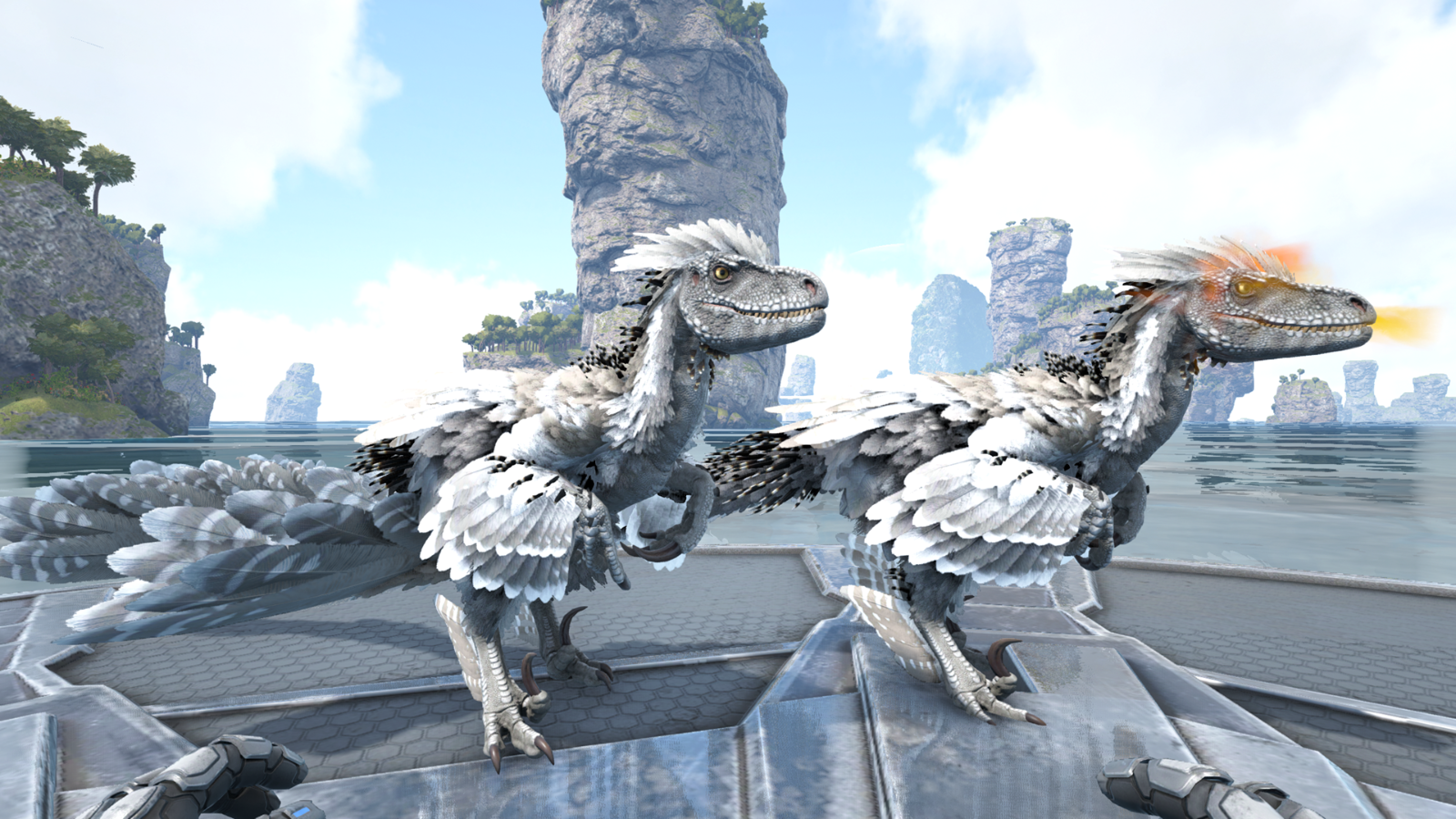 ARK Survival Evolved XBOX PVE Solid Cyan Deinonychus 1407 m (deino)