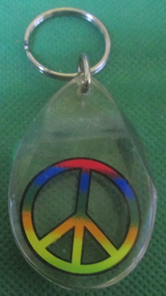 multicolor-peace-sign-in-plastic-keyring-key-chain-keychain-2-ebay