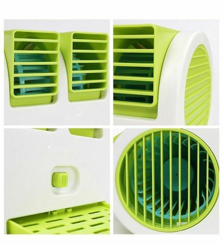 2 USB Portable Mini Fan Blade-less Mini Cooler Air Vent Cooling Fan Fragrance - Picture 5 of 5