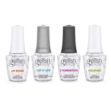 Gelish Fantastic Four Gel Polish Kit Base+Top+Nourish+pH Bond 0.5oz