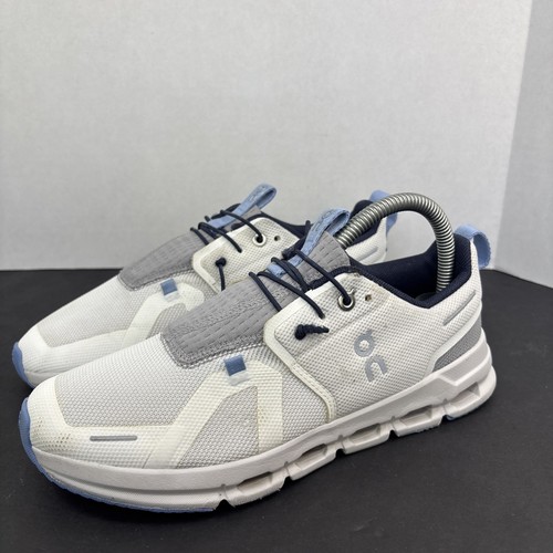 On Cloud White Sky Blue Youth Sneakers Sz Y5.5 Lace Up Running Shoes 3YD11442364