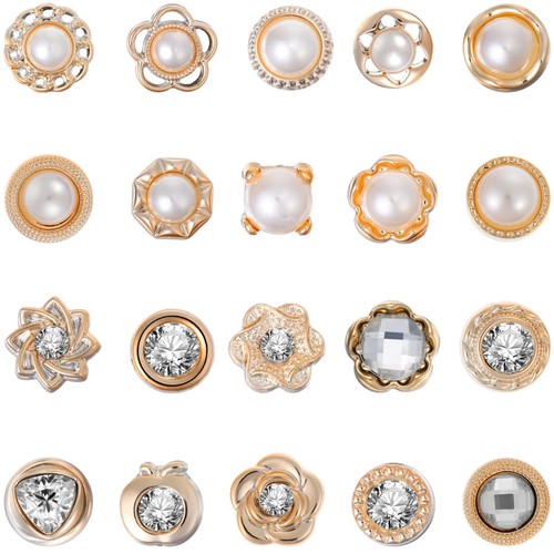 40 Pcs Anti-explosion Buckle Miss Small Buttons Crafting Shirt No Sew - Picture 3 of 3