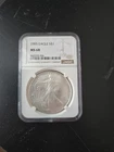 1995 American Silver Eagle Brilliant Uncirculated NGC MS68