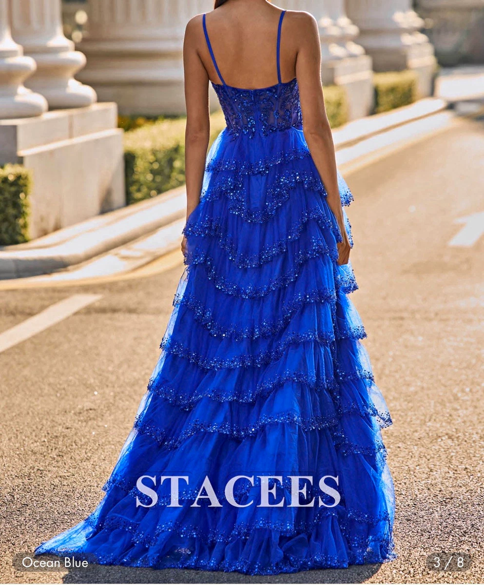 Beaded Blue Dresses for Women for sale