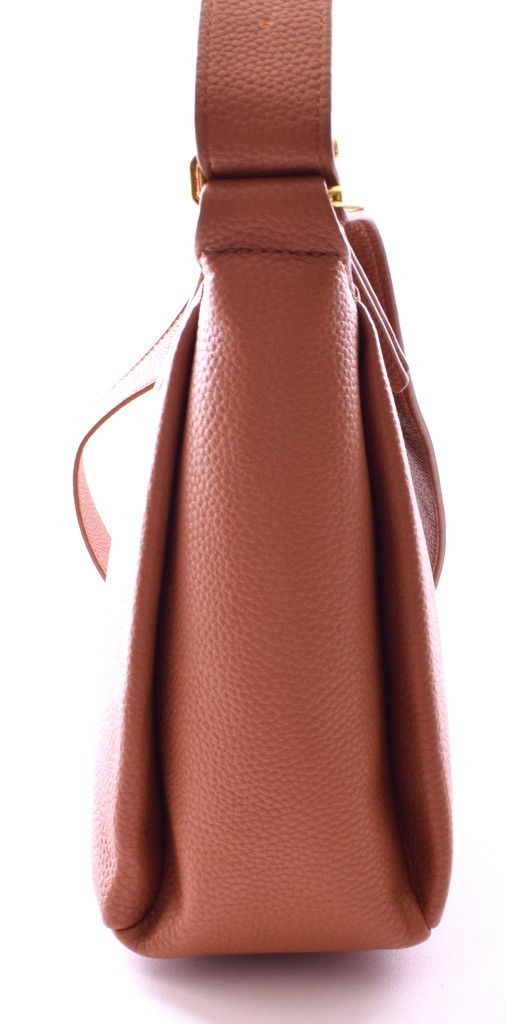 Auth Polene Umi Bag Rich Caramel Leather Shoulder Crossbody Bag