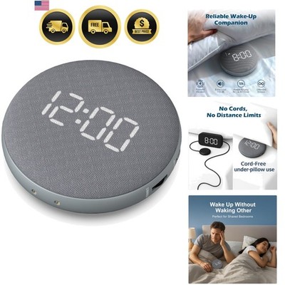 Super Loud Vibrating Alarm Clock for Heavy Sleepers Adults & Teens, Cordless ...