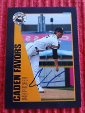 2025 Lake County Captains Caden Favors Cleveland Guardians AUTOGRAPH 