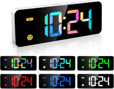 Alarm Clock for Kids -Digital Clock with 7 Color, 4 Dimmable Backlight  3 Adjus