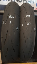 Bridgestone Racing Street X2 Fronts 120/70/ 17 Motorcycle Tyres Partworn V22